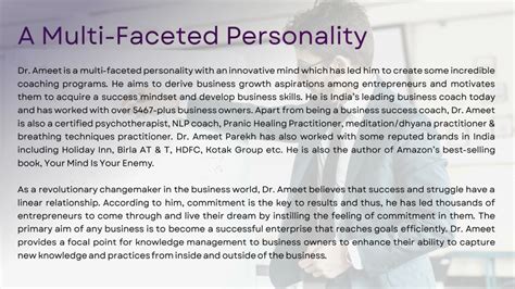  Biography of a Multi-faceted Personality 
