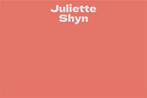  Juliette Shyn's Net Worth: A Glimpse into her Financial Success 