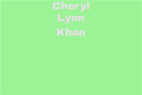 A Figure to Admire: Discovering Cheryl Lynn Khan's Body Measurements