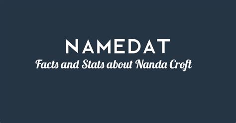 A Glimpse into Nanda Croft's Personal Life and Early Years