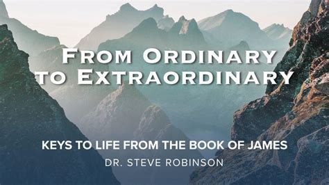 A Journey from Ordinary to Extraordinary