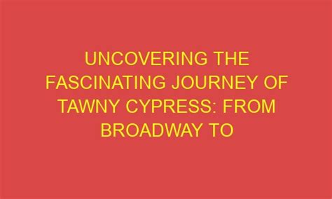 A Remarkable Journey: From the Broadway Stage to Hollywood Stardom