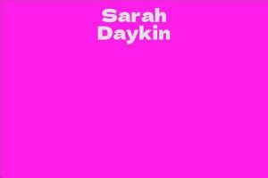 Achievements and Awards in Sarah Daykin's Career