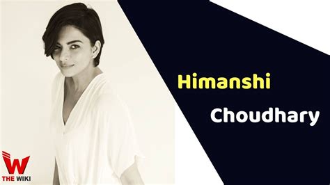 Acting Career: A Look into Himanshi Choudhary's Notable Roles