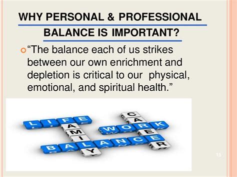 Balancing personal and professional commitments