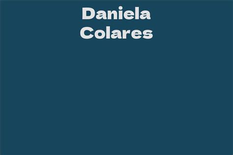 Daniela Colares: A Promising Talent in the Entertainment Industry