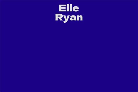 Decoding Elle Ryan's Height: What Sets Her Apart