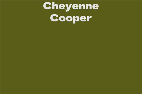 Discovering Cheyenne Cooper's professional achievements and milestones