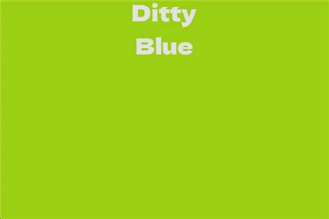 Financial Status of Ditty Blue