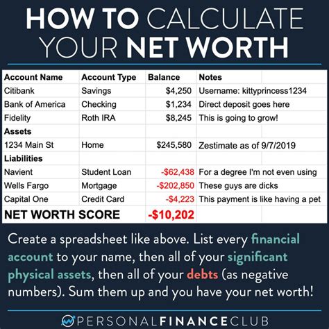 Financial Worth and Earnings