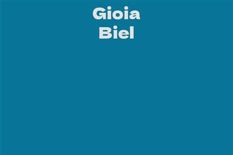 Gioia Biel: A Rising Star in the Fashion Industry