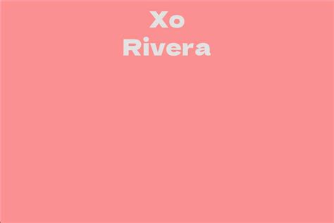 Journey to Success: Xo Rivera's Musical Career