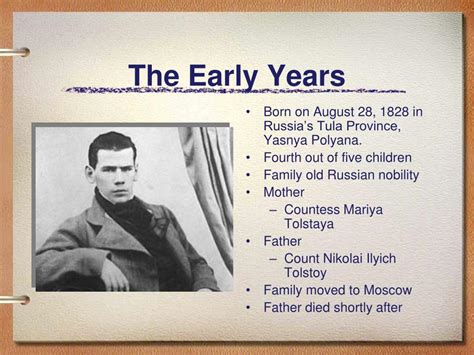 Leo Tolstoy: The Early Years