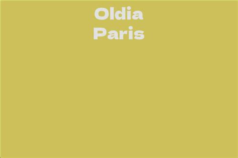 Oldia Paris: The Journey of a Style Icon