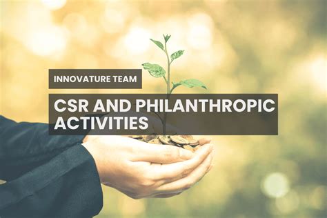 Philanthropic Activities and Social Activism
