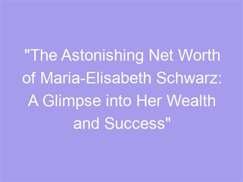 Sara Ellie's Journey to Success: A Glimpse into Her Accomplishments and Wealth