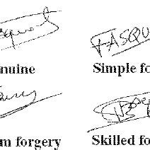 Signature Features and Figure