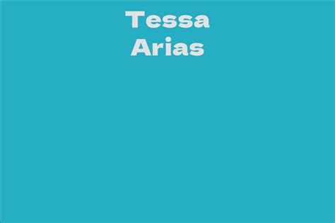 Tessa Arias: A Rising Star in the Fashion Industry