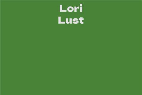 The Giving Side of Lori Lust