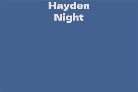 The Impact of Hayden Night's Contributions in the Adult Entertainment Industry