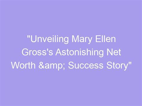 The Impact of Mary Ellen Marco's Charitable Pursuits