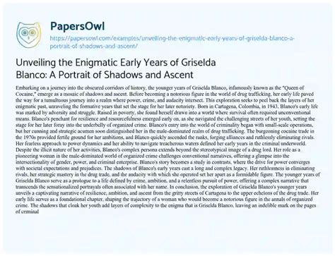 Unveiling the Early Years and Development of the Enigmatic Individual